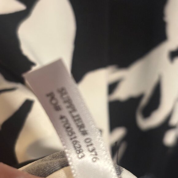 American Living Women’s Black/White Floral Sleeveless Sheath Tank Dress Size 10 - Picture 9 of 11